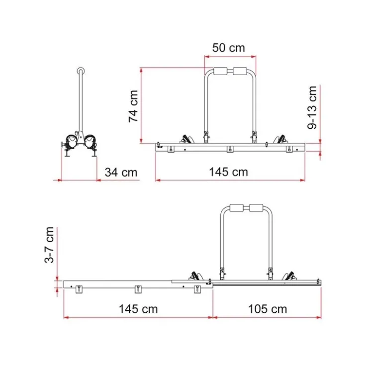 Online Fiamma Carry-Bike Garage Slide Pro Bike