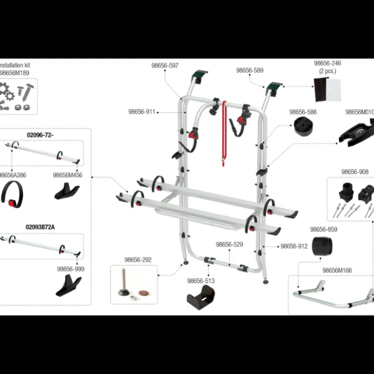 Online Fiamma Carry-Bike Op Vivaro / R trafic 2-3 HAYON | Pièces détachées