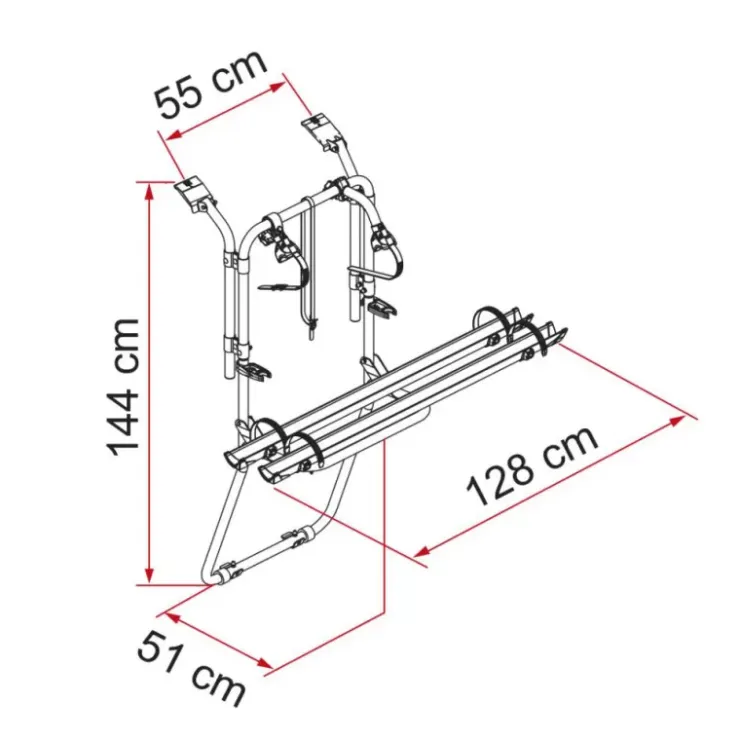 Clearance Fiamma Carry-Bike Trafic D - Double porte