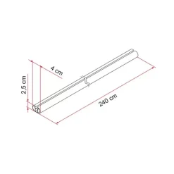 Fiamma Fixing Bar Pro L