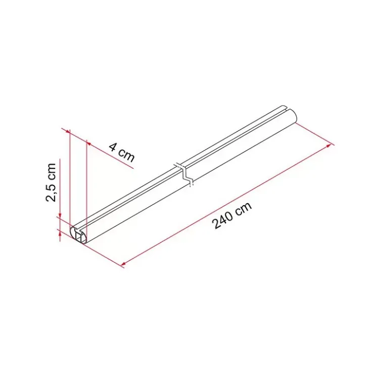 Fiamma Fixing Bar Pro L