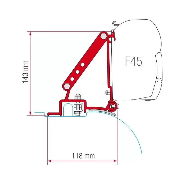 Hot Fiamma Kit F45 Ducato de 1994 à 2006