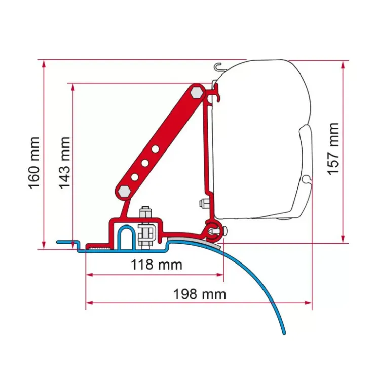 Clearance Fiamma Kit F45 S Ducato H2