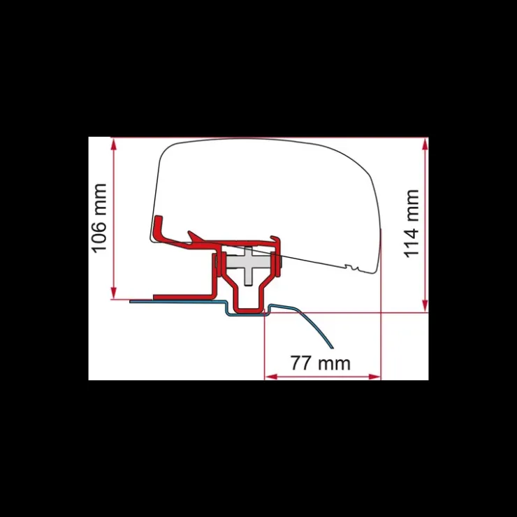 Online Fiamma Kit fixation de store F40Van | Nissan NV 200