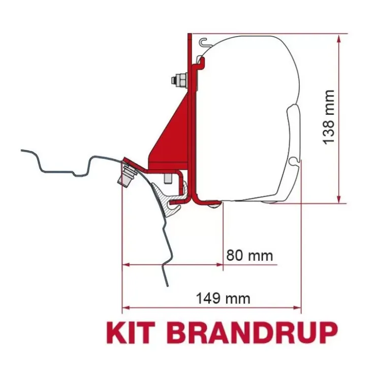 Sale Fiamma Kit fixation de store F43Van F45 | VW T5 T6 Reimo & Brandrup