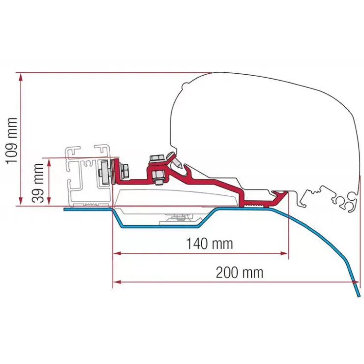Fiamma Kit Smart Clamp Ducato F80