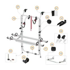 Fiamma Pièces détachées Carry-Bike Trafic D