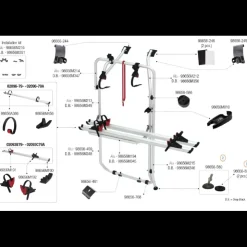 Hot Fiamma Pièces détachées Carry-Bike VW T5 D / T6 D