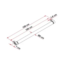 Hot Fiamma Roller Roof Rail