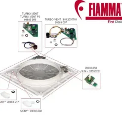 Outlet Fiamma Turbo Vent Pièces détachées