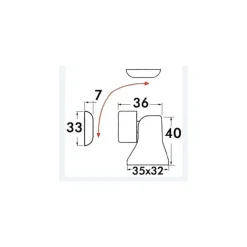 Sale Foresti & Suardi FS Bloc-porte magnétique orientable