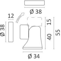 Sale Foresti & Suardi FS Bloc-porte magnétique orientable