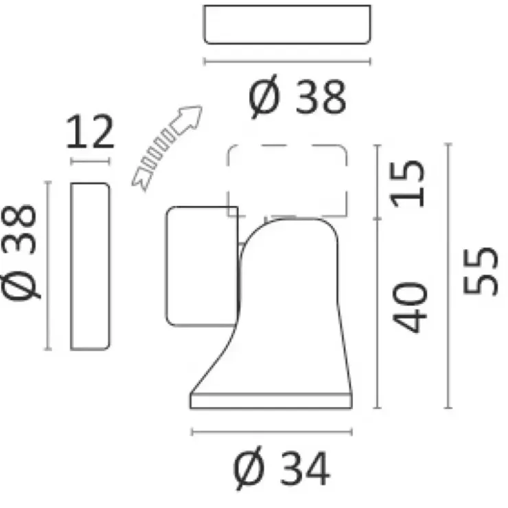 Sale Foresti & Suardi FS Bloc-porte magnétique orientable
