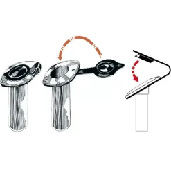New Foresti & Suardi FS Porte-canne encastré laiton