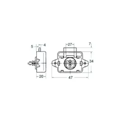 Discount Foresti & Suardi FS Serrure poussoir petit modèle