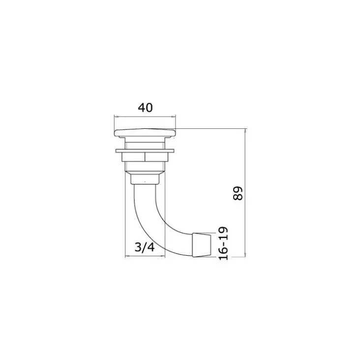 Discount Osculati F&S évent Full Flush 90°