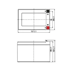 New FULBAT Batterie lithium 12V 12 Ah