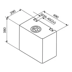 Hot Fusion | WaterTank FUSION Réservoir 50 L - EV 1004