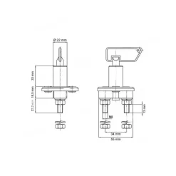 Hot GES Coupe-batterie 100 A