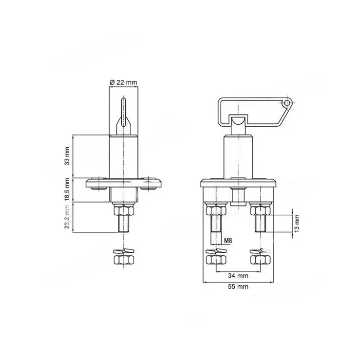 Hot GES Coupe-batterie 100 A