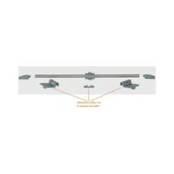 Online GES Rail coulissant pour plateau de table