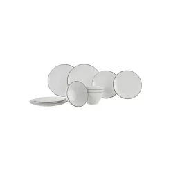 Sale Gimex Set vaisselle Linea Line 12 pièces