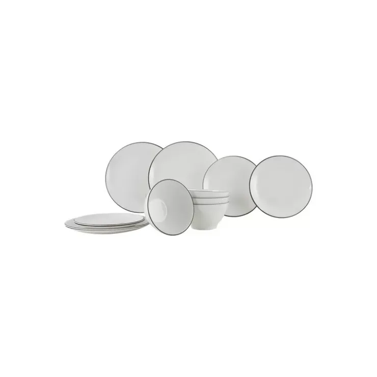 Sale Gimex Set vaisselle Linea Line 12 pièces