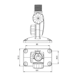 Hot Glomex Base d'antenne articulée RA135