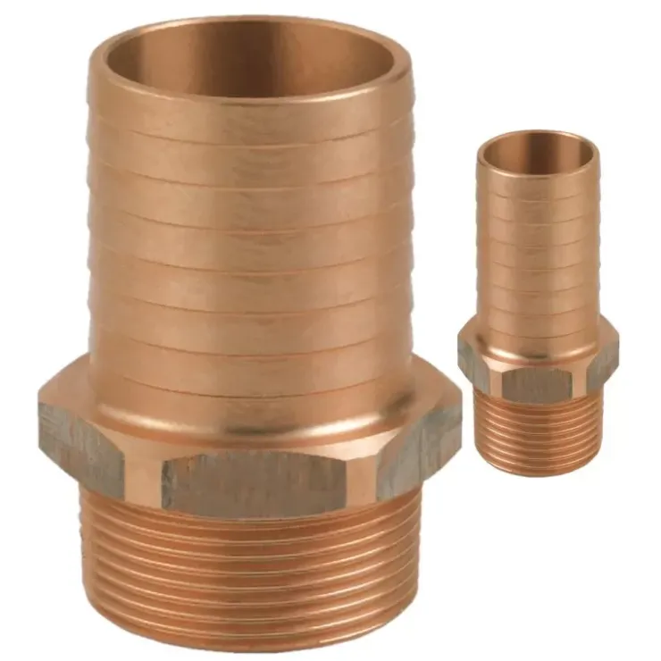 Clearance GUIDI Embout cannelé bronze filetage mâle
