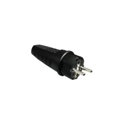 Haba Fiche mâle 230V caoutchouc