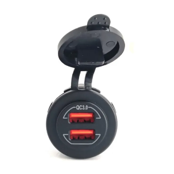 Online Haba Power Line Chargeur USB QC3.0 + USB-A | 18W - 2,4A gamme DC
