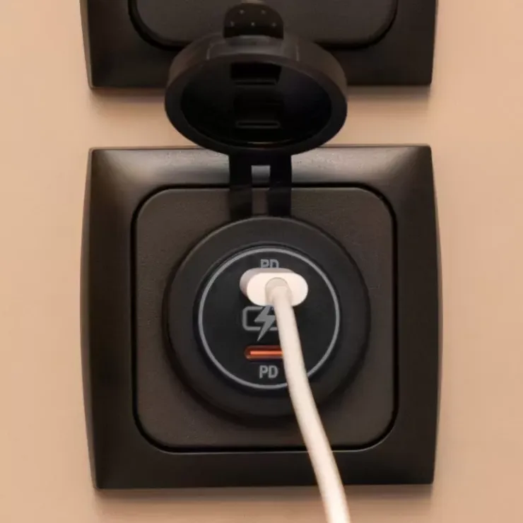 New Haba Power Line Chargeur 2 x USB C | PD 60W gamme DC