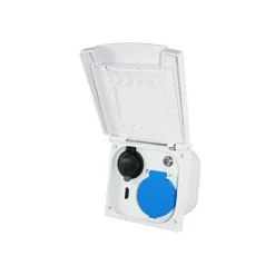 Outlet Haba Socle extérieur 230V + 12V + HDMI + satellite