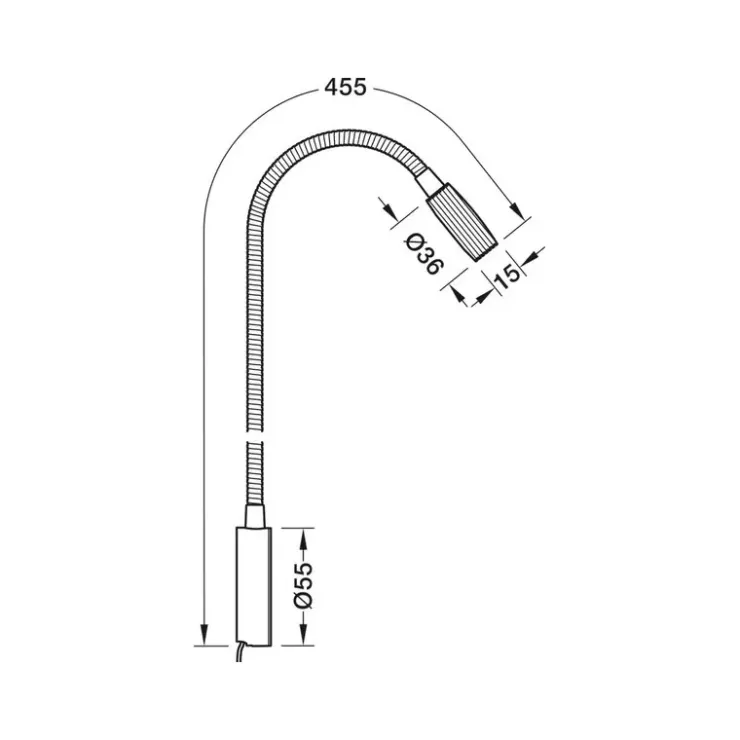 New Hafele Liseuse flexible 12 / 24V