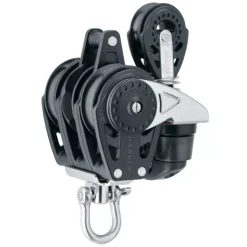 New Harken Poulie triple + 1 émerillon coinceur Carbo Ratchet