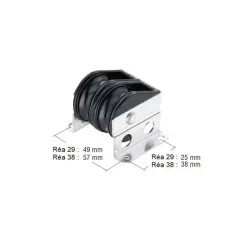 Outlet Harken Small Boat Bullet double verticale