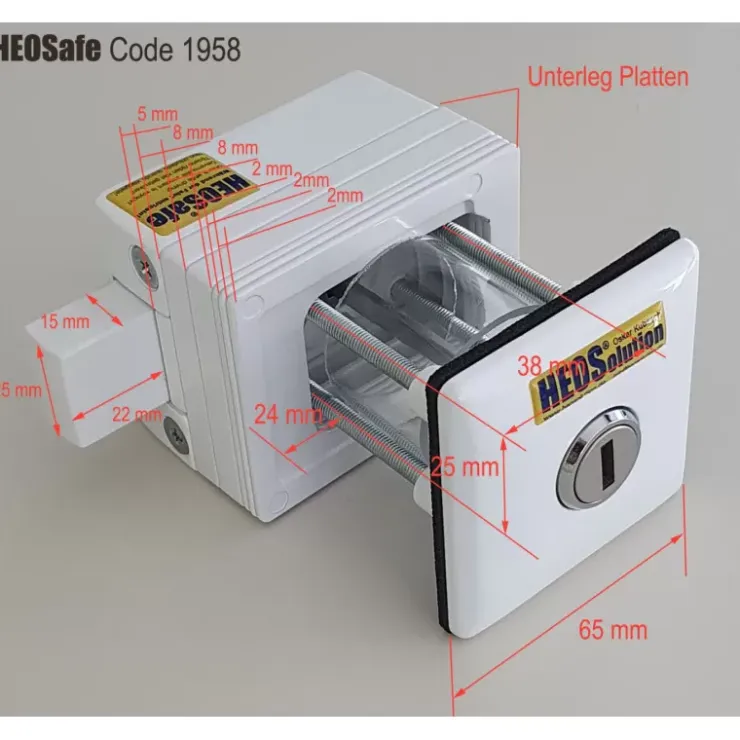 Outlet Heosafe Verrou additionnel universel même clé