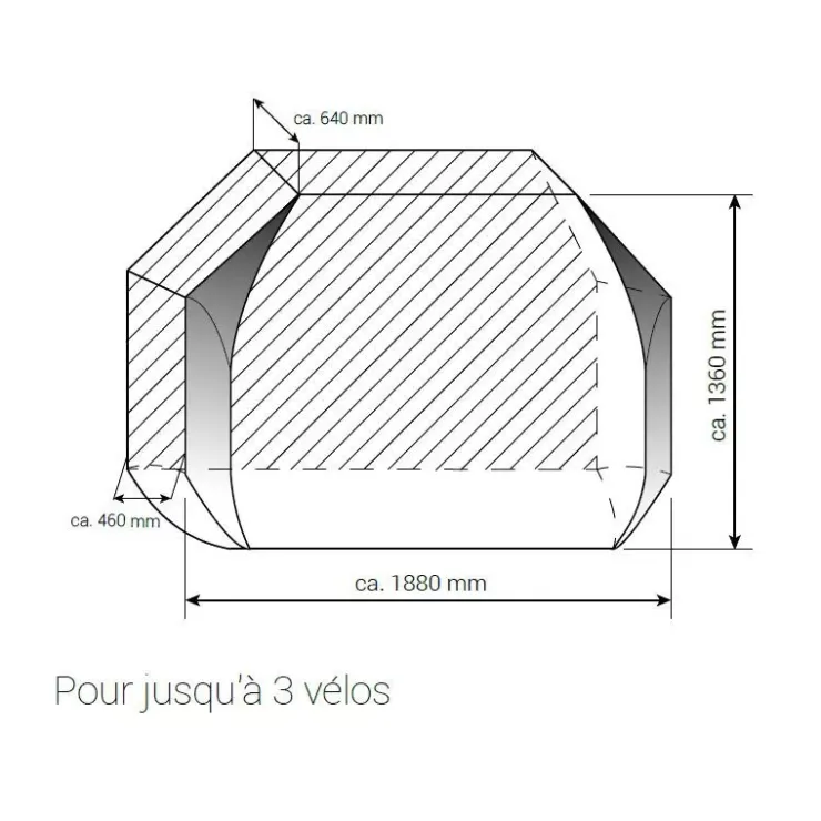 Discount Hindermann Housse de porte-vélos