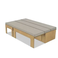Hot H2R Matelas pour lit peigne Simple Vans 130 cm