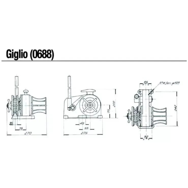 Discount ItalWinch Giglio 0688 - ø 6 mm