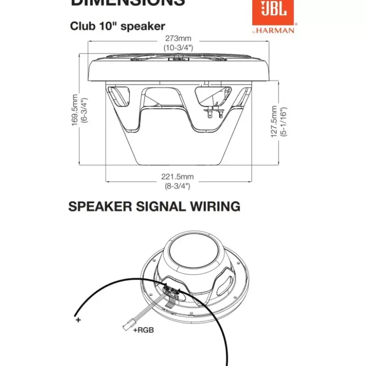 New JBL Club Marine 10 | Subwoofer 10"