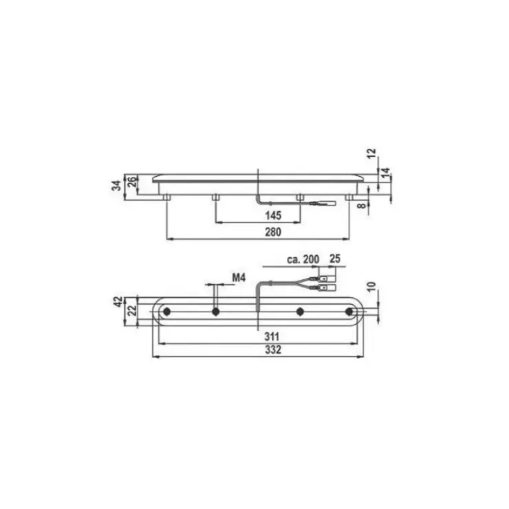 Discount Jokon 3eme feu stop 330 x 42 x 26 mm