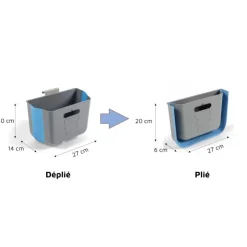 Best Kampa Hanging Bin - Corbeille compressible suspendue