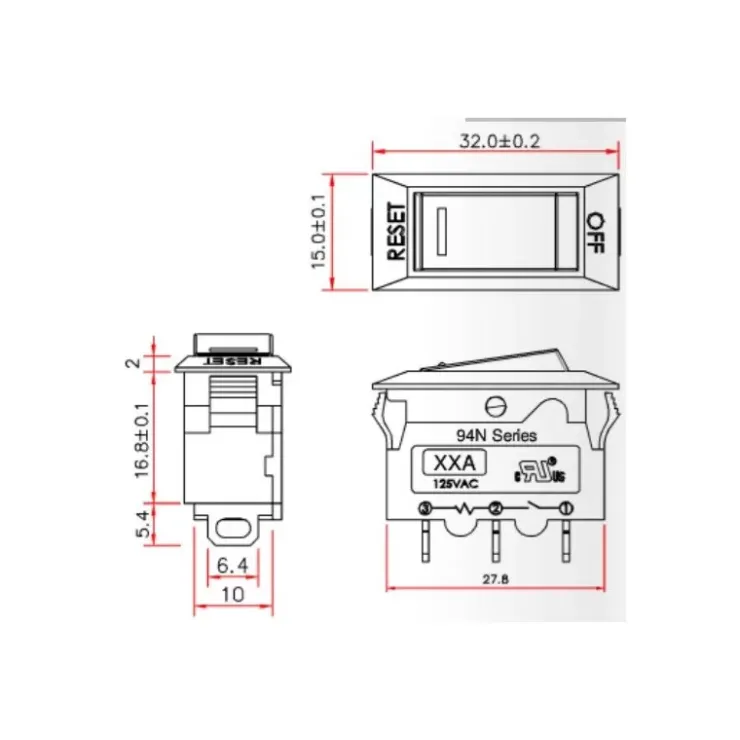 Online KUOYUH interrupteur + disjoncteur thermique 5 à 15A