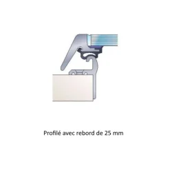 Outlet Lewmar Panneau Ocean | Base avec rebord