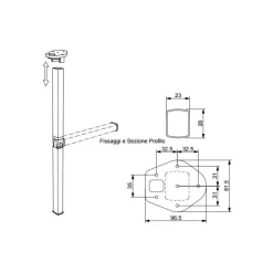 Outlet Lippert Components LIPPERT Astro 1 articulé 310 - 740 mm