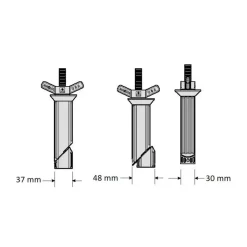 Outlet Magma Support porte canne BBQ rectangulaire / table