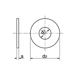 Marinox Rondelle inox A4 plate | Large LU