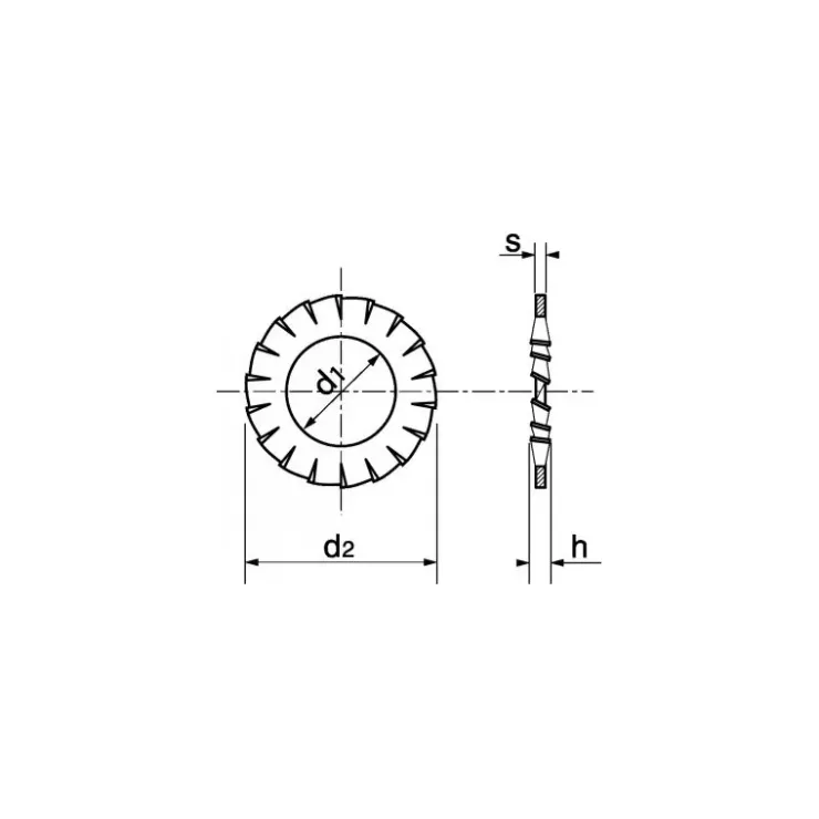 Clearance Marinox Rondelle éventail inox A4