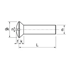 Outlet Marinox Vis métaux + écrou inox A4 T.F.B Fendue | ø 5 mm